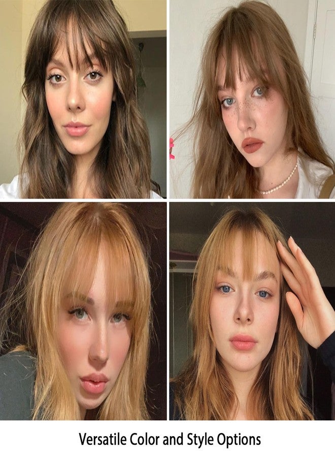 DILUSILK 360° 3D Cover Clip-in Hair Topper with Bangs Light Brown 100% Human Real HairToppers for Women Seamless Base for Thinning Hair - Image 4